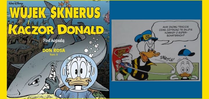 Wujek Sknerus i Kaczor Donald. Pod kopułą