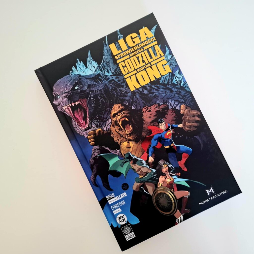 Liga Sprawiedliwości kontra Godzilla kontra Kong - okładka