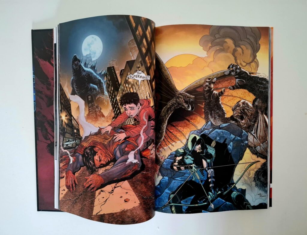 Liga Sprawiedliwości kontra Godzilla kontra Kong - okładka