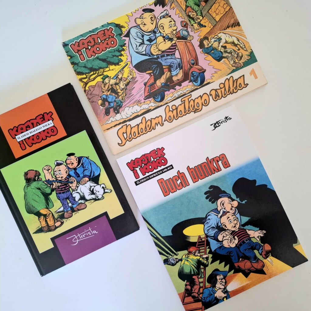 Kajtek i Koko. Śladem białego wilka. Tom 1. Duch bunkra - okładka